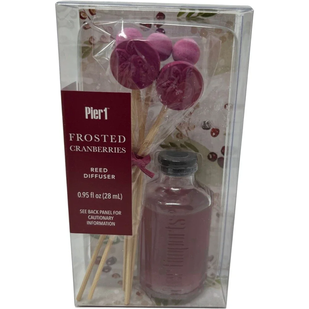 Pier 1 Reed Diffuser Frosted Cranberries Red 0.95oz